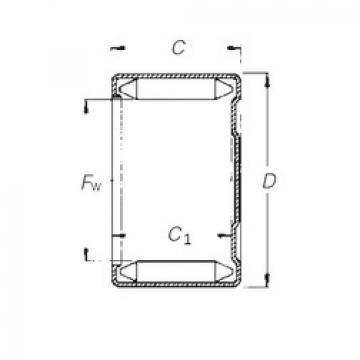 needle roller thrust bearing catalog DLF 25 20 Timken