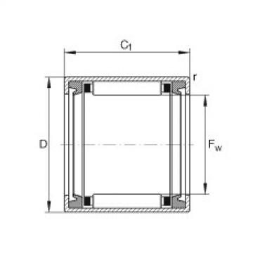 needle roller thrust bearing catalog HK1014-2RS INA