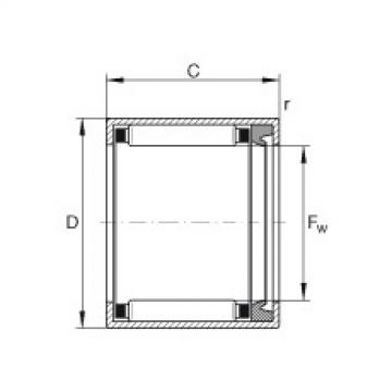 needle roller thrust bearing catalog HK5022-RS INA