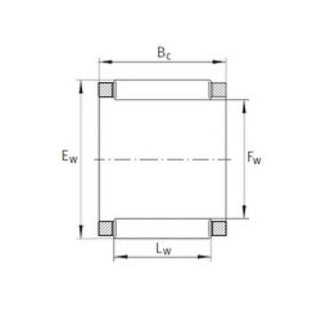 needle roller bearing sleeve KBK 14x18x17 INA