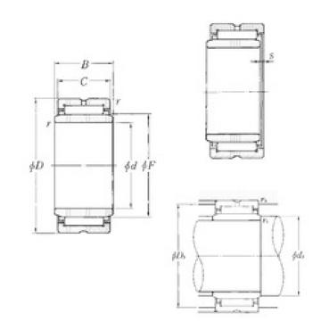 needle roller bearing sleeve MR142212+MI-111412 NTN