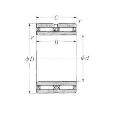 needle roller bearing sleeve NAFW102220 NSK