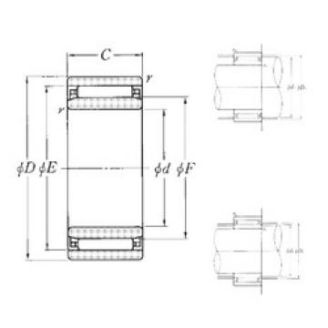 needle roller bearing sleeve NAO-12×24×13 NTN