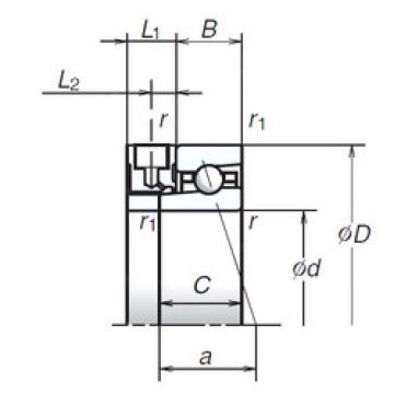 angular contact ball bearing installation 95BER19XE NSK