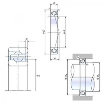 angular contact ball bearing installation 80BNR10X NSK