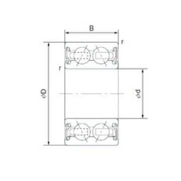 angular contact ball bearing installation DAC3055C2 KOYO