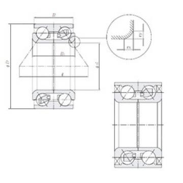 angular contact ball bearing installation AU0817-5LL/L260 NTN