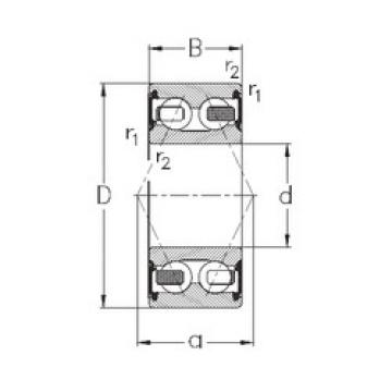 angular contact thrust bearings 3206-B-2RSR-TV NKE