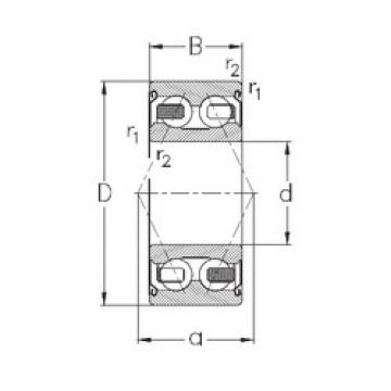 angular contact thrust bearings 3210-B-2Z-TV NKE