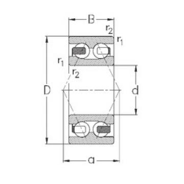 angular contact thrust bearings 3200-B-TV NKE