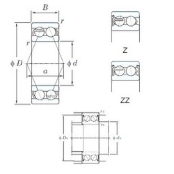 angular contact thrust bearings 5305ZZ KOYO