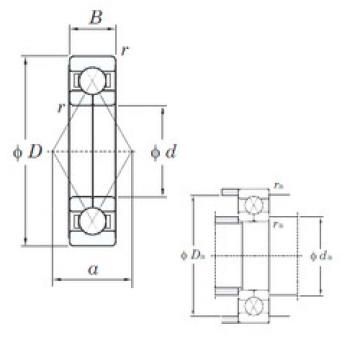 angular contact thrust bearings 6207BI KOYO