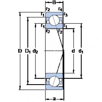 Angular Contact Ball Bearings 71819 CD/P4 SKF