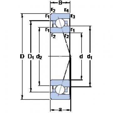 angular contact thrust bearings 7000 ACE/P4A SKF