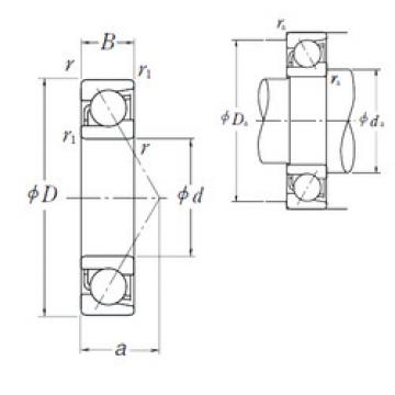 angular contact ball bearing installation 7301 B NSK