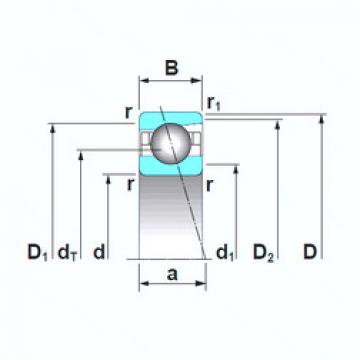 Angular Contact Ball Bearings 7200A5TRSU NSK