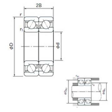 angular contact thrust bearings 7004DB NACHI