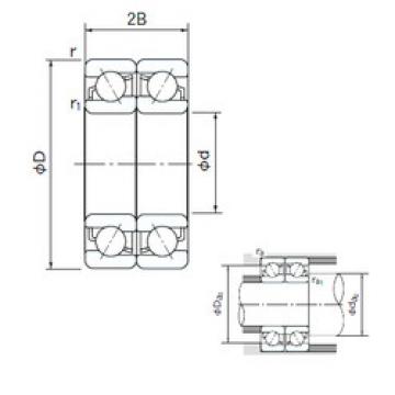 angular contact thrust bearings 7008CDF NACHI