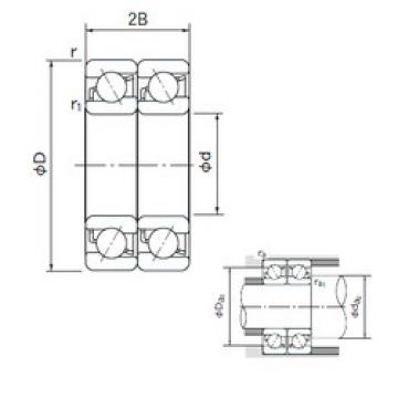 angular contact thrust bearings 7009CDT NACHI