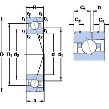 angular contact thrust bearings 7013 CE/P4AL SKF