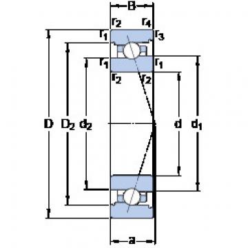 angular contact thrust bearings 7006 ACB/P4A SKF