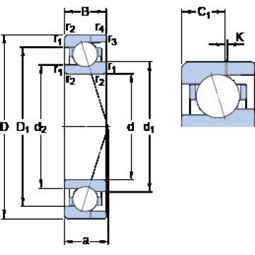 Angular Contact Ball Bearings 719/9 CE/P4AH SKF