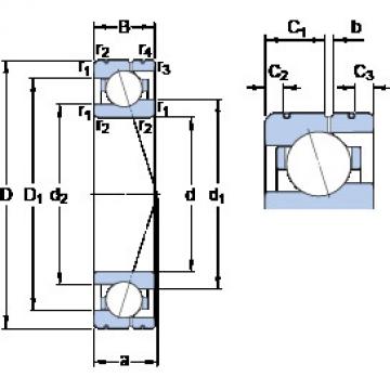 Angular Contact Ball Bearings 71906 CE/HCP4AL SKF