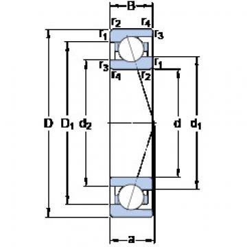 Angular Contact Ball Bearings 71907 CE/HCP4A SKF