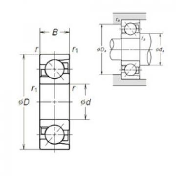 Angular Contact Ball Bearings 7307BEA NSK