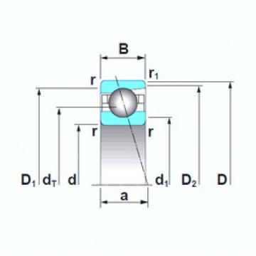 angular contact ball bearing installation 7921A5TRSU NSK