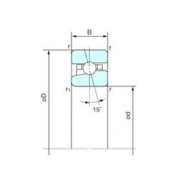 angular contact ball bearing installation BNH 010 NACHI