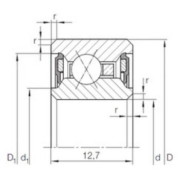 angular contact ball bearing installation CSXU 055.2RS INA