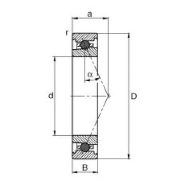 angular contact ball bearing installation HC7004-E-T-P4S FAG