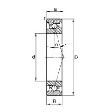 angular contact ball bearing installation HS7017-C-T-P4S FAG