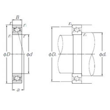 angular contact ball bearing installation HSB014C NTN