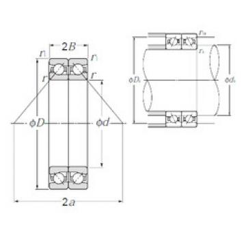 angular contact ball bearing installation HTA007DB NTN