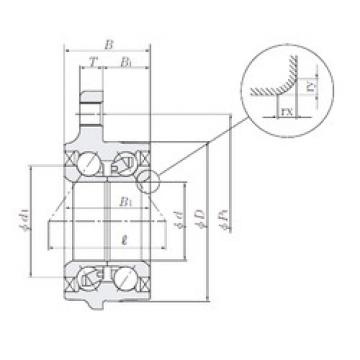 angular contact ball bearing installation HUB089-11 NTN