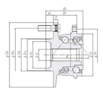 angular contact ball bearing installation HUB267-1 NTN