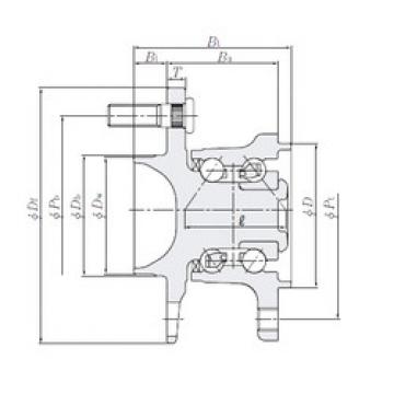 angular contact ball bearing installation HUB004T-1 NTN