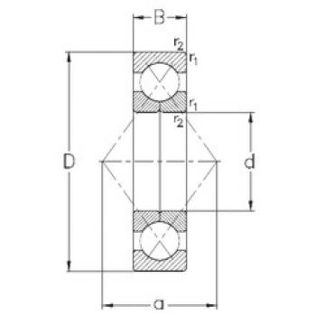 angular contact ball bearing installation QJ204-MPA NKE