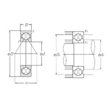 angular contact ball bearing installation QJ221 NTN