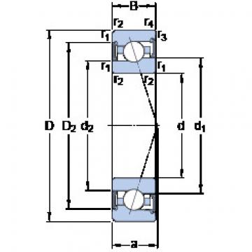 angular contact ball bearing installation S7000 CE/HCP4A SKF