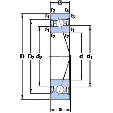 angular contact ball bearing installation S7006 ACB/HCP4A SKF