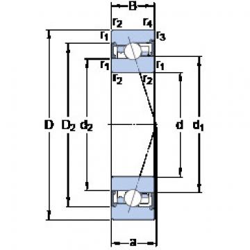 angular contact ball bearing installation S7011 FW/HC SKF