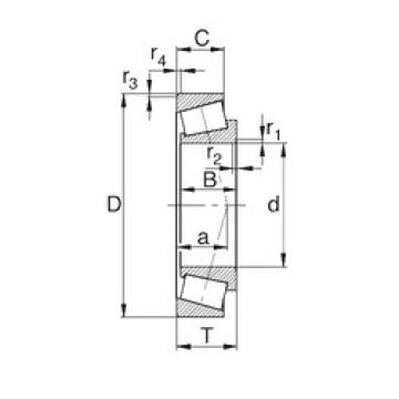 tapered roller dimensions bearings 593A/592A KBC