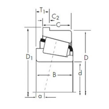 tapered roller bearing axial load 9275/9221-B Timken