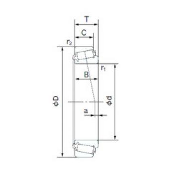 tapered roller dimensions bearings 3782/3720 NACHI