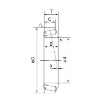 tapered roller dimensions bearings 395S/394A NACHI