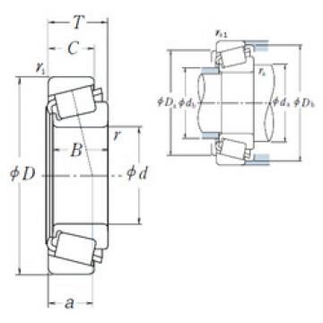 tapered roller bearing axial load 9185/9121 NSK