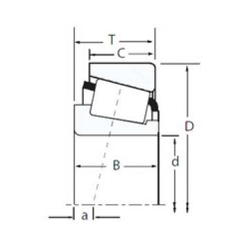 tapered roller bearing axial load HH814540/HH814510 Timken